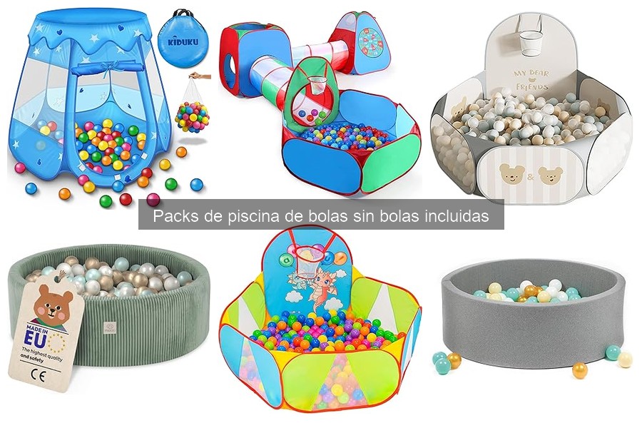 ¿Qué es un pack de piscina de bolas sin bolas incluidas?
