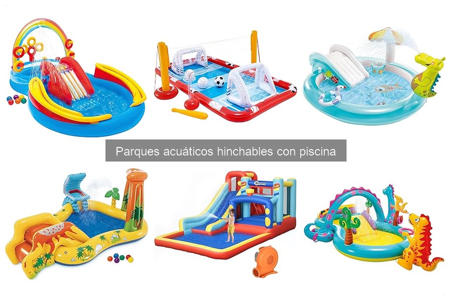 ¿Qué es un parque acuático hinchable con piscina?