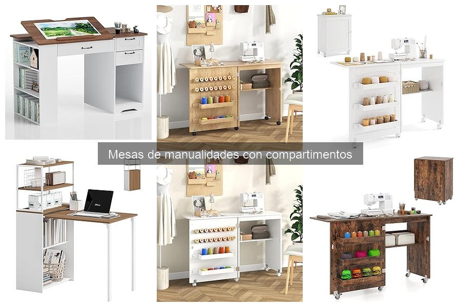 ** ¿Qué es una mesa de manualidades con compartimentos?