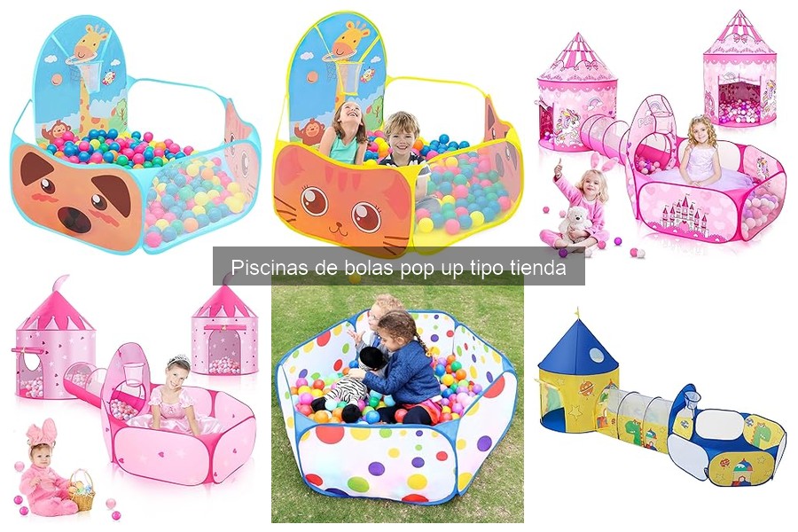 ¿Qué es una piscina de bolas pop up tipo tienda?