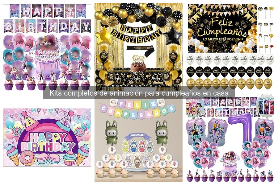 ¿Qué incluye un kit completo de animación para cumpleaños?