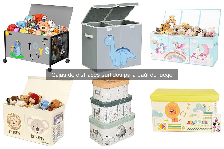 ¿Qué son las cajas de disfraces surtidos para baúl de juego?