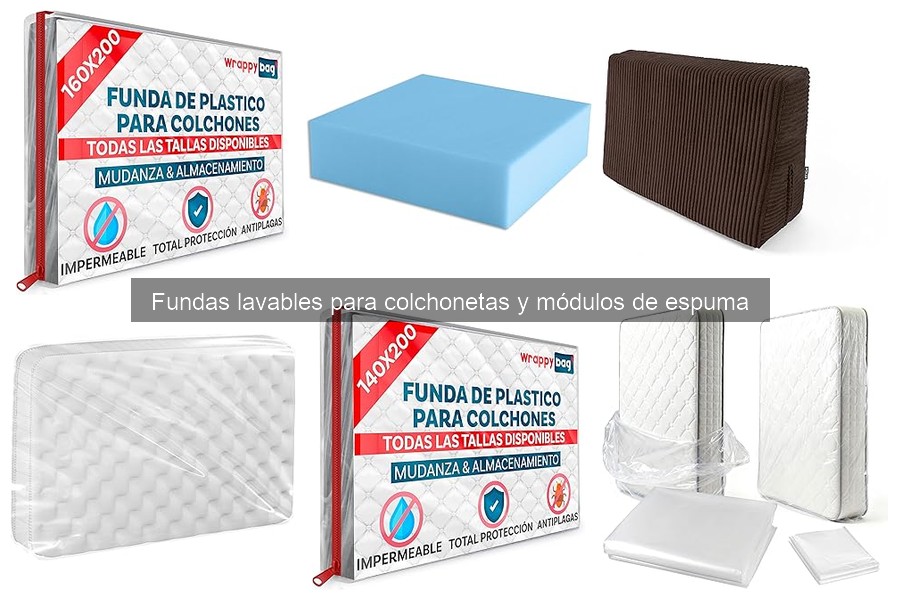 ¿Qué son las fundas lavables para colchonetas y módulos de espuma?