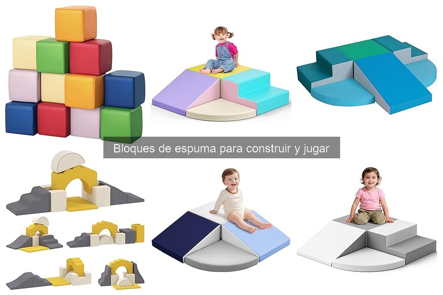 ¿Qué son los bloques de espuma para construir y jugar?