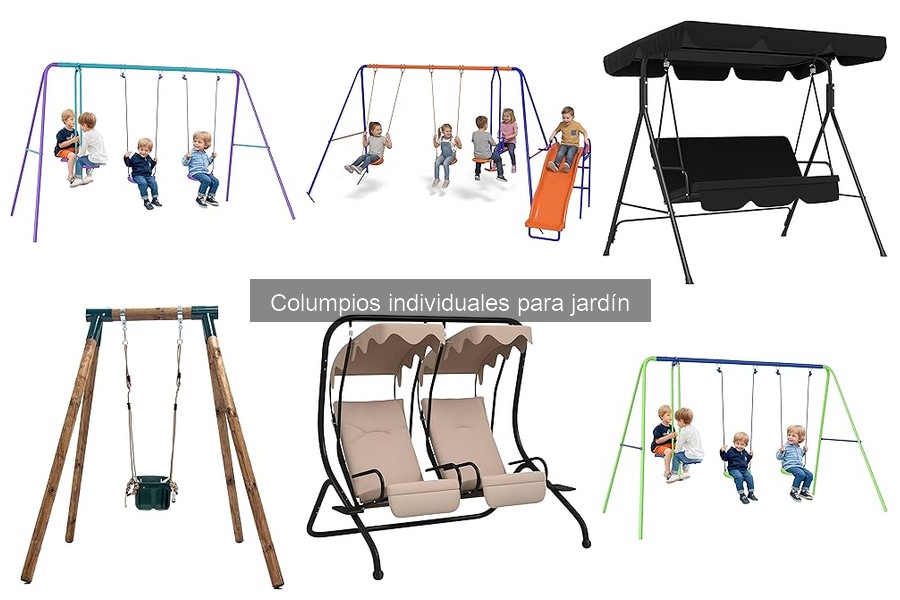 ¿Qué son los columpios individuales para jardín?