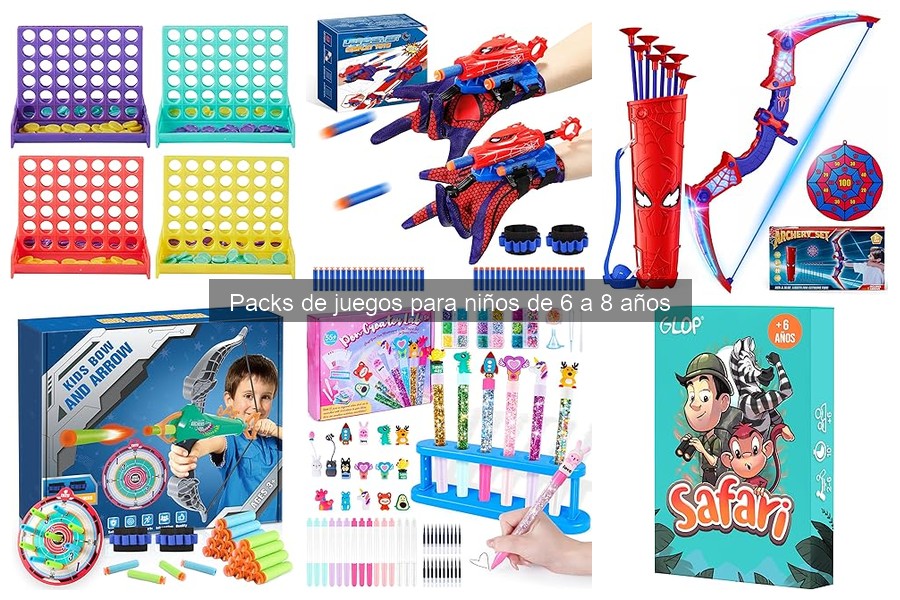 ** ¿Qué son los packs de juegos para niños de 6 a 8 años?