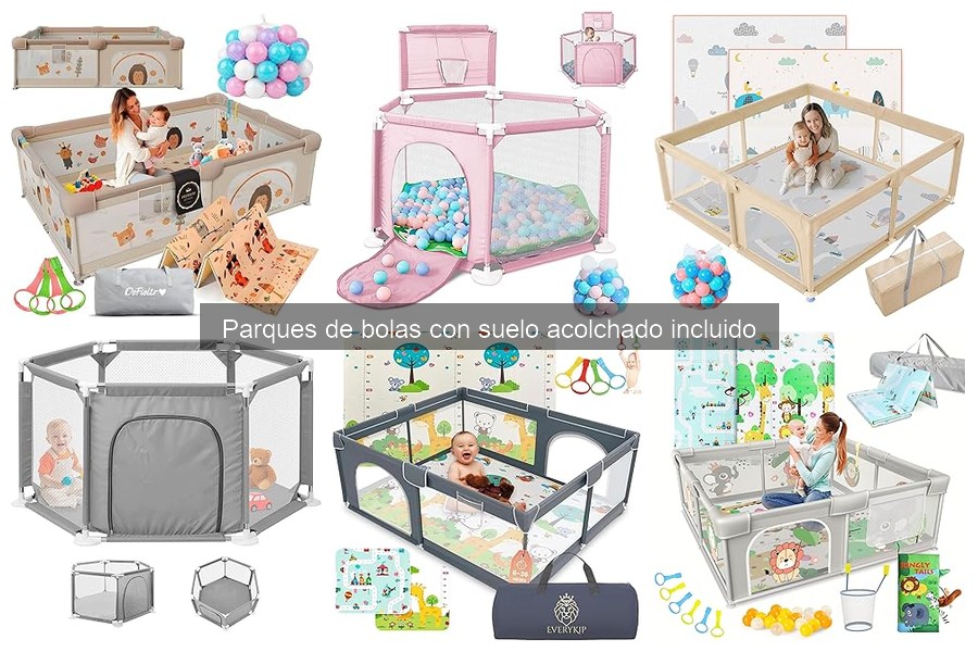 ¿Qué son los parques de bolas con suelo acolchado?