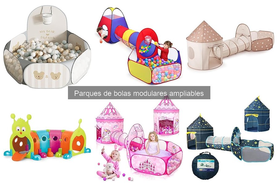 ¿Qué son los parques de bolas modulares ampliables?