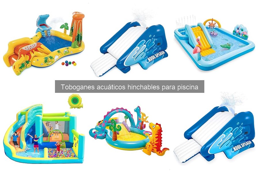 ¿Qué son los toboganes acuáticos hinchables para piscina?