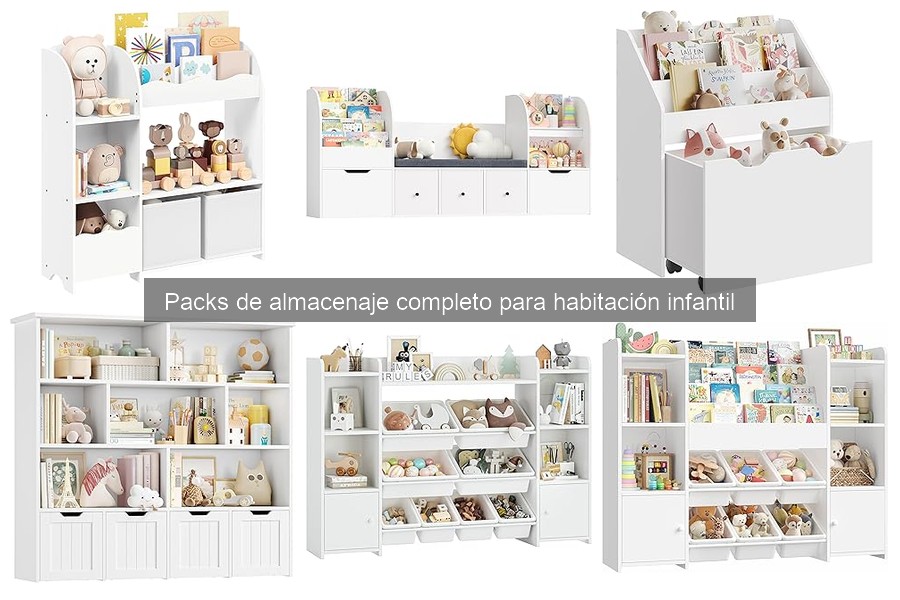 Recomendaciones de seguridad para packs de almacenaje infantil