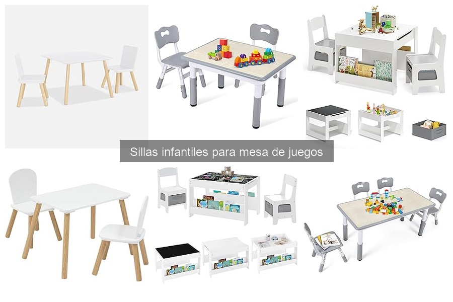 Sillas infantiles para mesa de juegos: características y funciones
