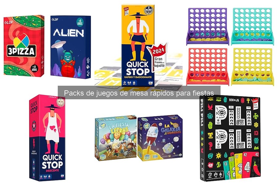 ¿Son adecuados los packs de juegos de mesa para fiestas?