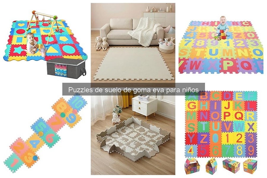 ¿Son seguros los puzzles de suelo de goma eva para niños?