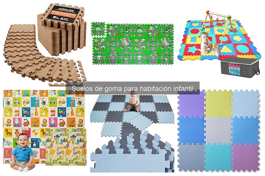Suelos de goma para habitaciones infantiles: características y beneficios