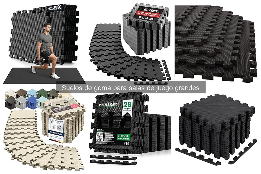 Suelos de goma para salas de juego: características y beneficios