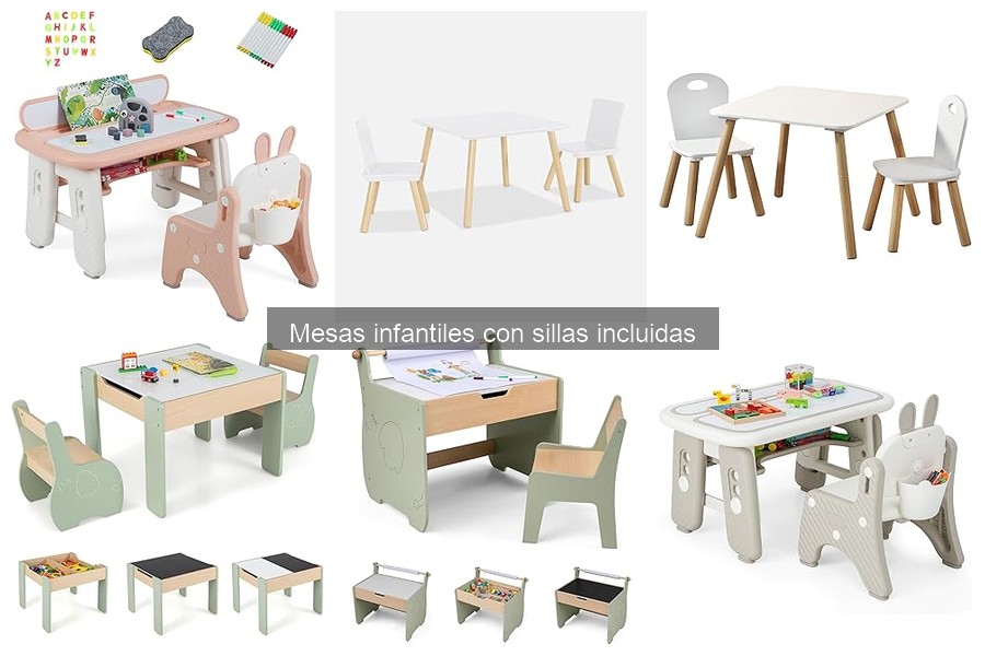 Tamaño ideal de mesas infantiles para grupos pequeños