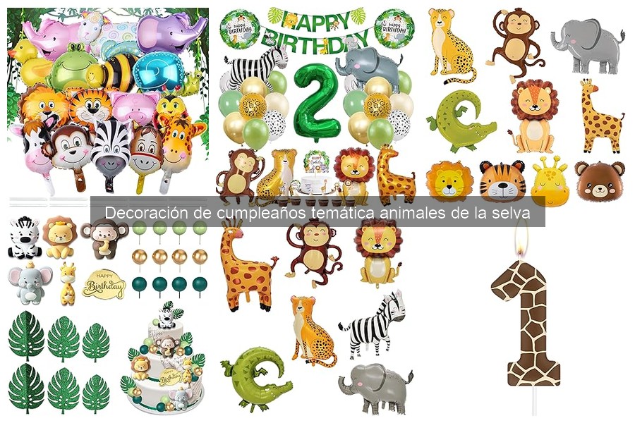 Temáticas de Cumpleaños con Animales de la Selva
