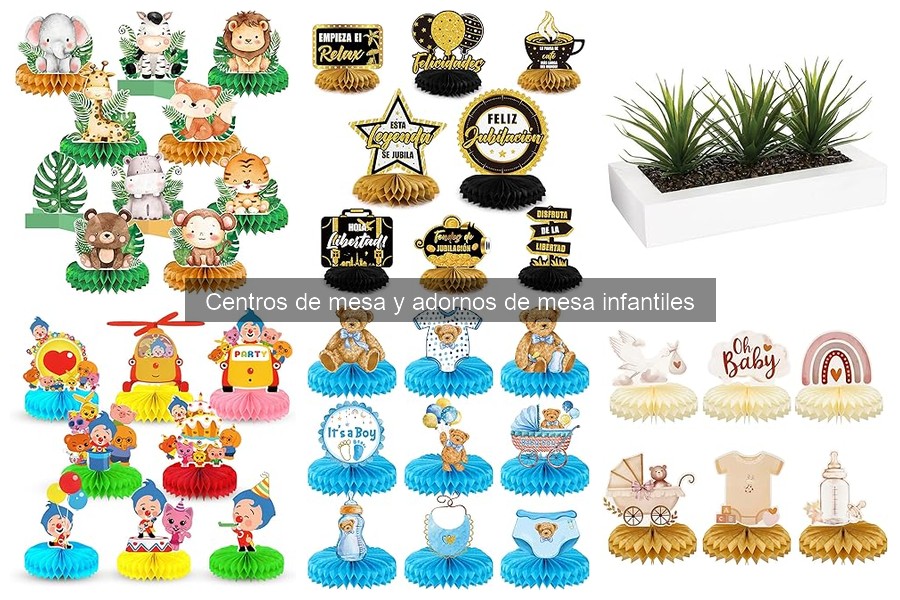 Temáticas populares para centros de mesa infantiles en fiestas