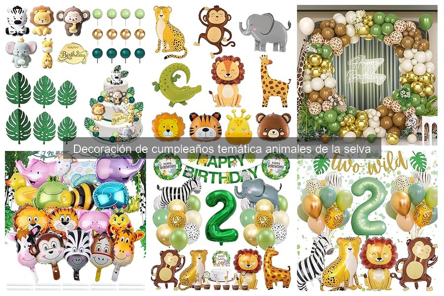 Tendencias en Decoración de Cumpleaños: Animales de la Selva