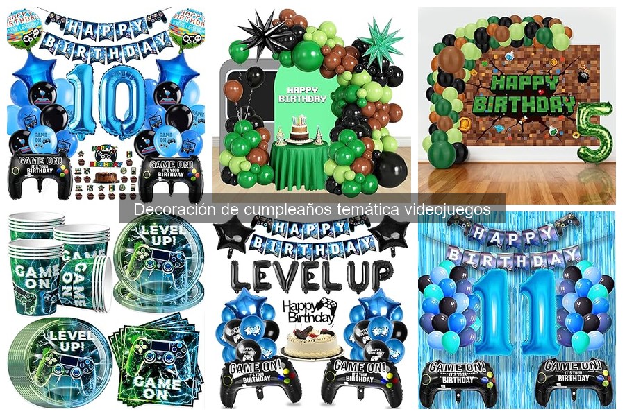 Tendencias en decoración de cumpleaños de videojuegos