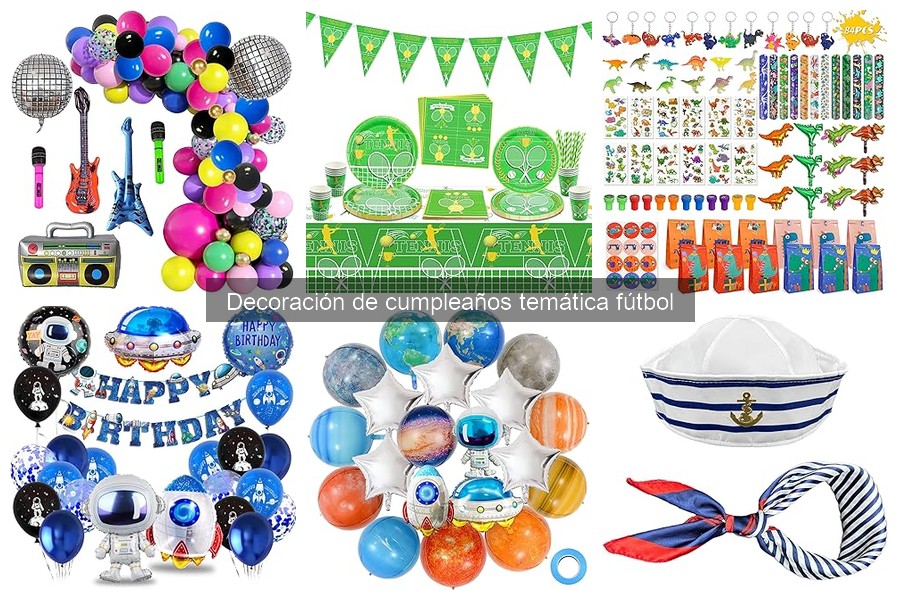 Tendencias en Decoración de Cumpleaños Temática Fútbol