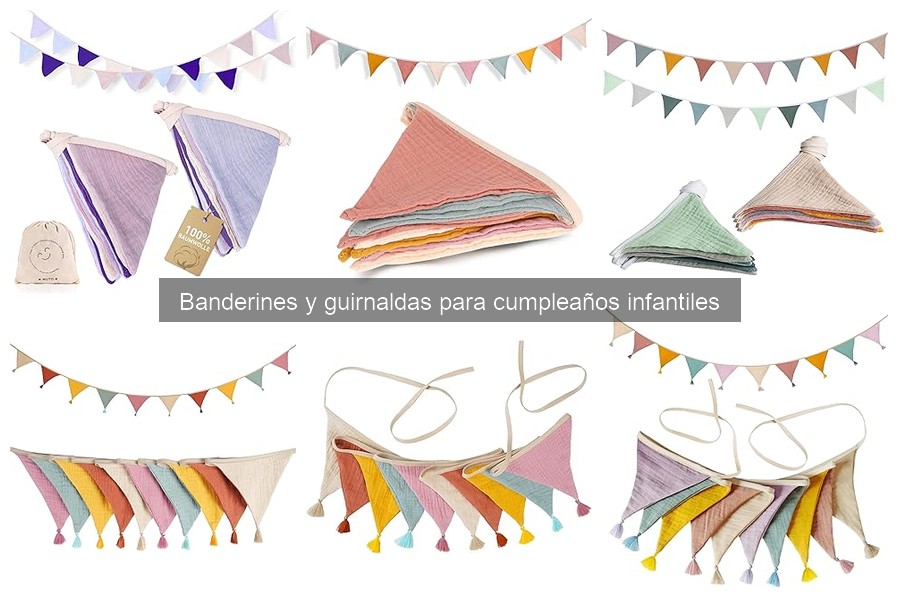 Tipos de Banderines y Guirnaldas para Cumpleaños Infantiles