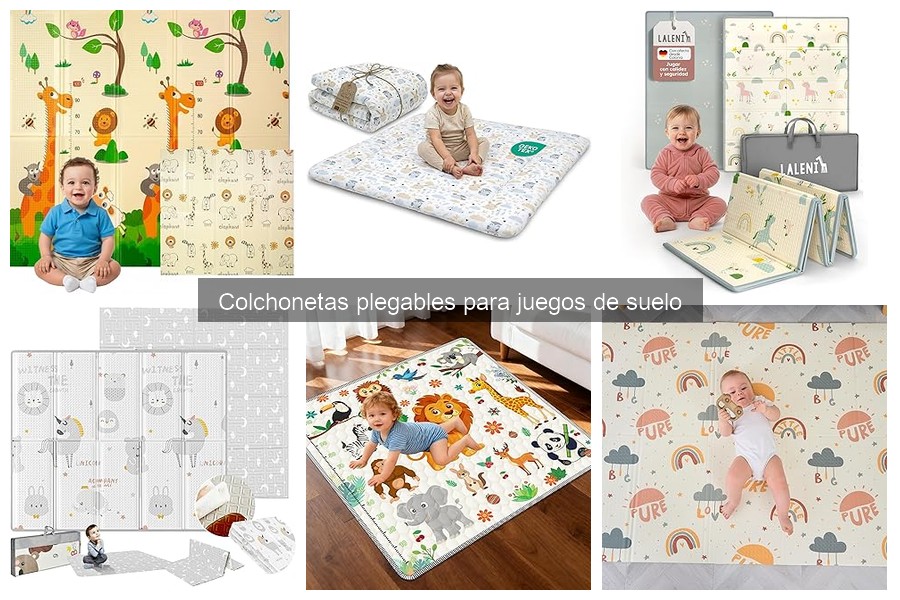 Tipos de colchonetas plegables para juegos de suelo
