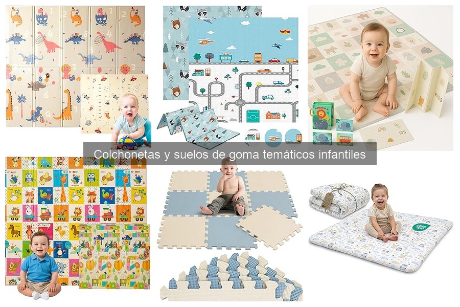 Tipos de colchonetas temáticas para niños: guía completa