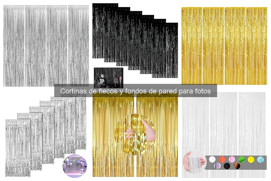 Tipos de cortinas de flecos para decoraciones y fotos