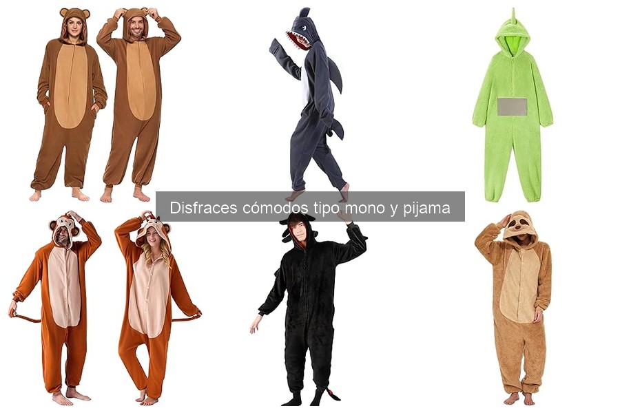 Tipos de disfraces cómodos: mono y pijama para todas las ocasiones