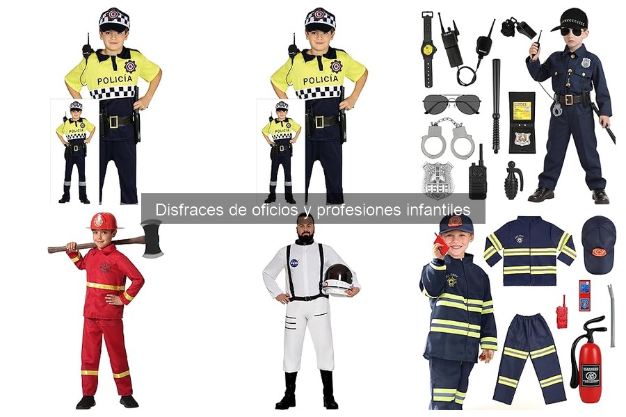 Tipos de disfraces de oficios y profesiones infantiles