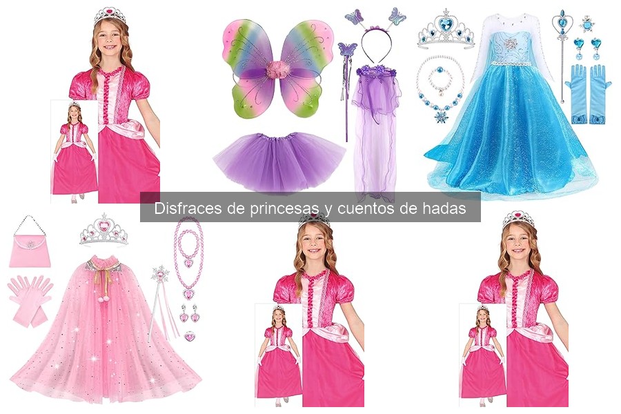 Tipos de Disfraces de Princesas y Cuentos de Hadas para Niñas