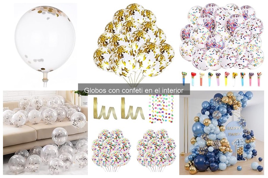 Tipos de globos con confeti: ¡Descubre las opciones divertidas!