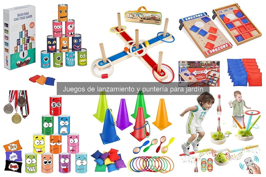 Tipos de juegos de lanzamiento y puntería para jardín