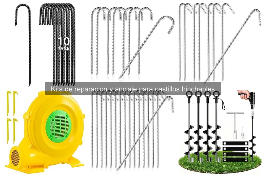 Tipos de kits de reparación para castillos hinchables