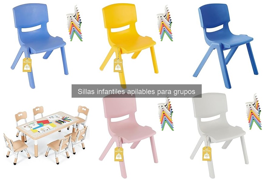 Tipos de materiales en sillas infantiles apilables