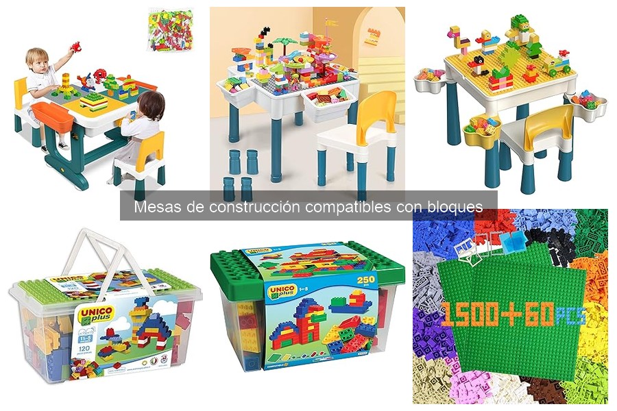 Tipos de mesas de construcción para bloques: Opciones y características