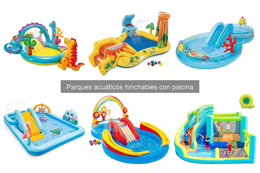 Tipos de parques acuáticos hinchables y sus características