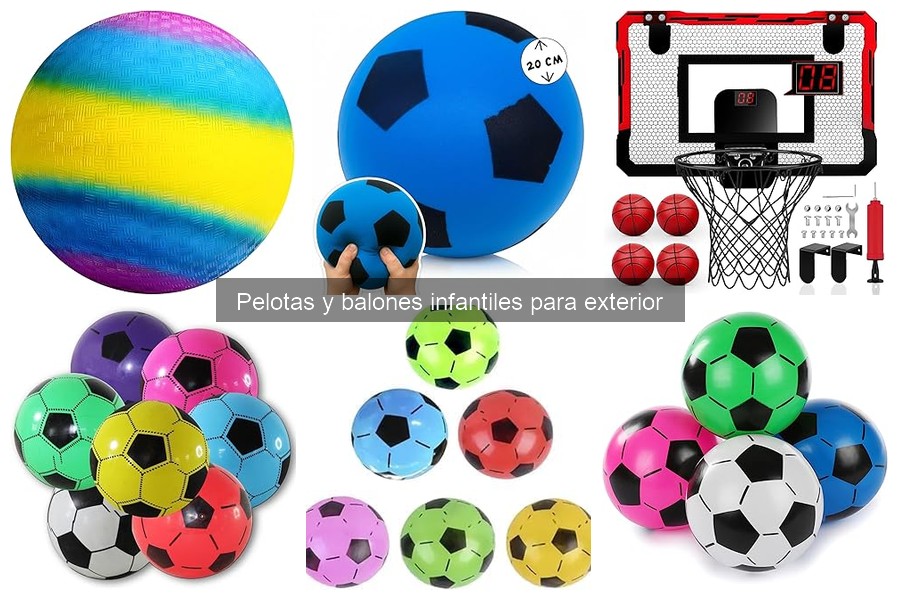 Tipos de pelotas y balones infantiles para exterior