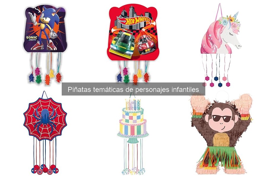 Tipos de piñatas temáticas para fiestas infantiles