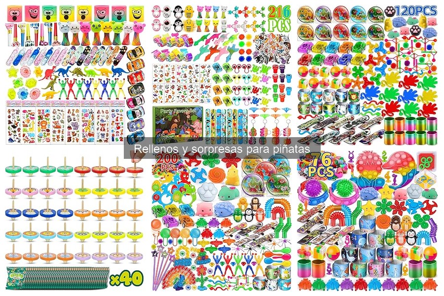 Tipos de Rellenos y Sorpresas para Piñatas Infantiles