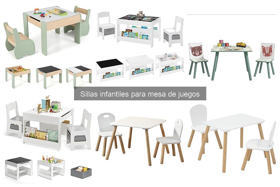 Tipos de sillas infantiles para mesa de juegos: Guía completa