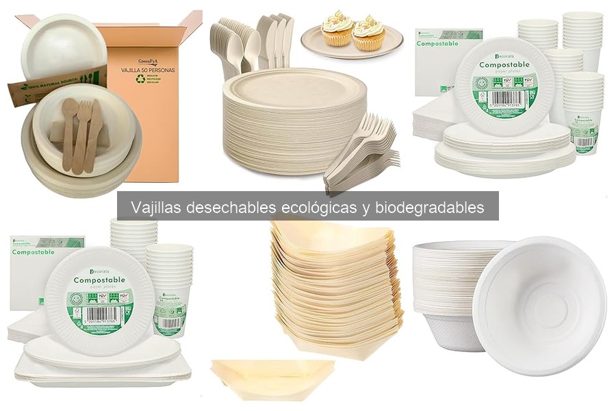 Tipos de Vajillas Desechables Ecológicas para Fiestas