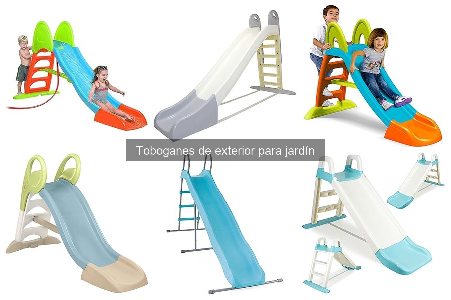 Toboganes de exterior más seguros para jardines: comparativa