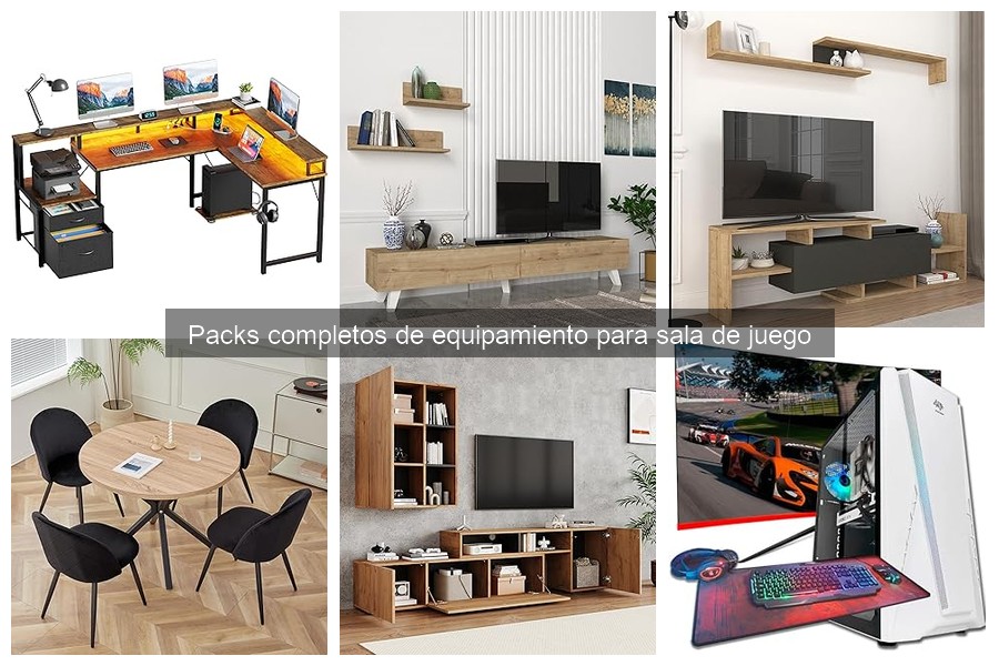 Ventajas de comprar un pack completo para sala de juego