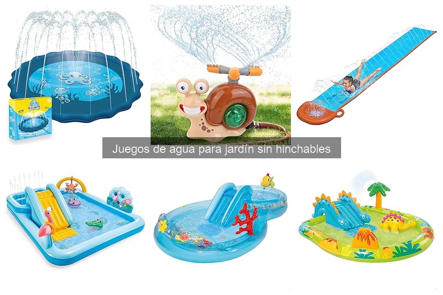 Ventajas de los juegos de agua sin hinchables para el jardín