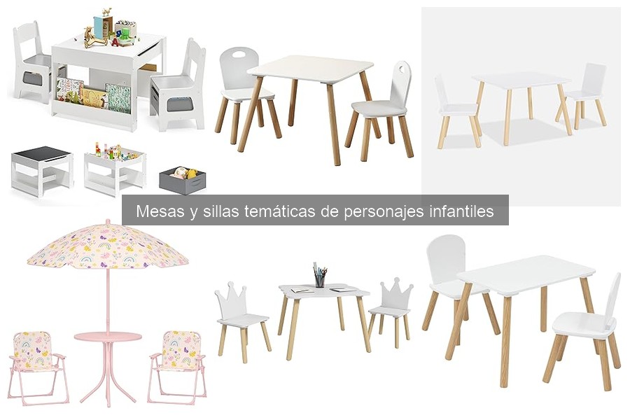 Ventajas de mesas y sillas temáticas para fiestas infantiles