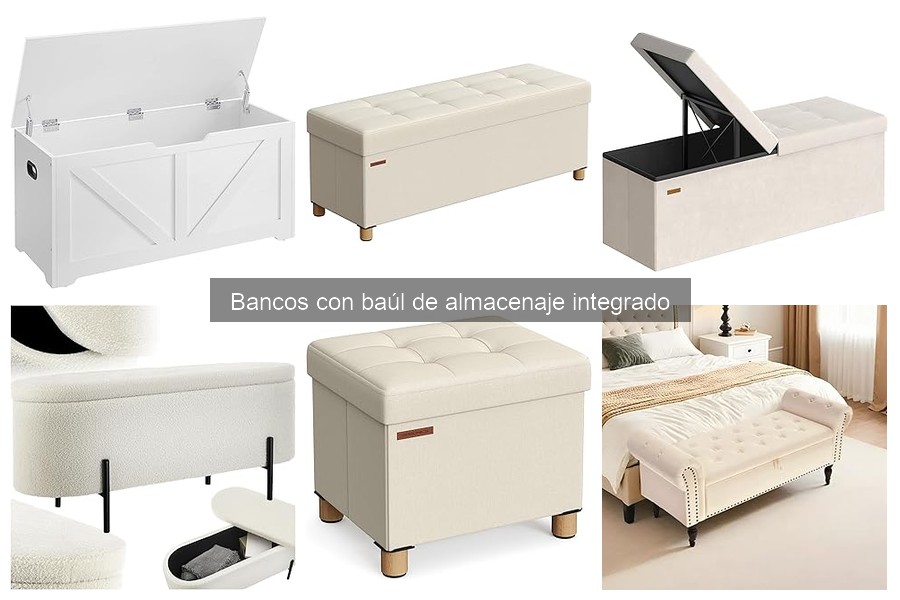 Ventajas y desventajas de bancos con baúl de almacenaje