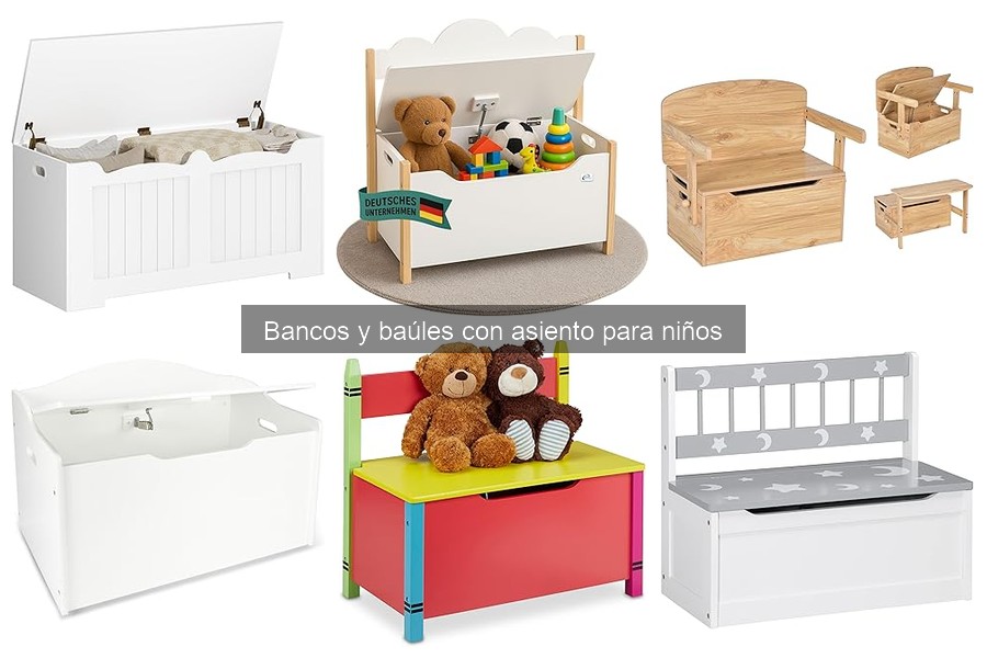 Ventajas y desventajas de bancos y baúles con asiento para niños