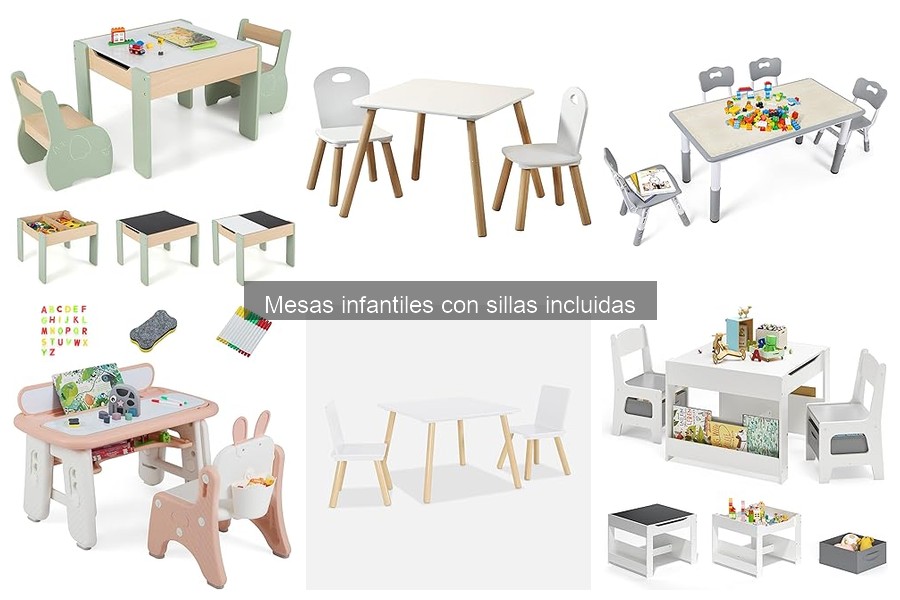 Ventajas y desventajas de mesas infantiles con sillas